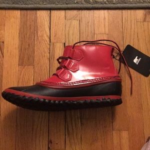 Red Sorel boots